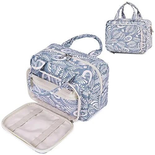 Narwey Full Size Toiletry Bag Women Large Makeup Bag Organizer Travel Cosmeti...