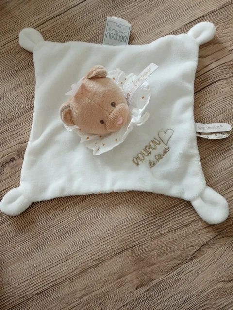Doudou plat ours DOUDOU ET COMPAGNIE pétales attrape rêves beige 20cm pm dc3537