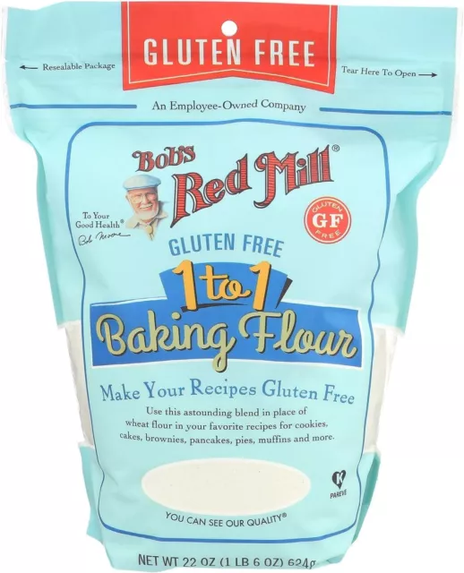 Bob's Red Mill Bob's Red Mill Gluten Free 1 to 1 Baking Flour 624g, No Flavor Av