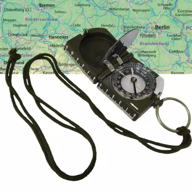 Original Bundeswehr Kompass Breithaupt Bw Marschkompass Armee Outdoor Navigation