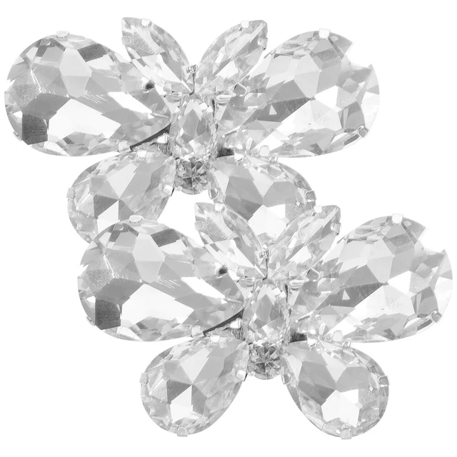 2 pz clip per scarpe per spose matrimonio sposa perla fibbia per scarpe hack