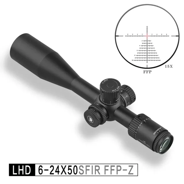 Discovery Optics Zielfernrohr LHD 6-24x50 SFIR  1/10 Mil inkl. Montagen