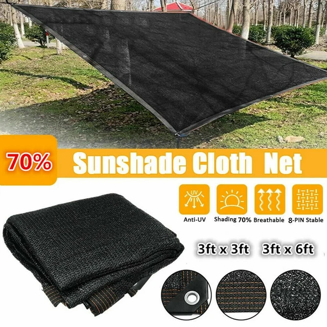 Sombrilla Negra Anti UV Para Plantas De Jardín, Refugio Solar Para