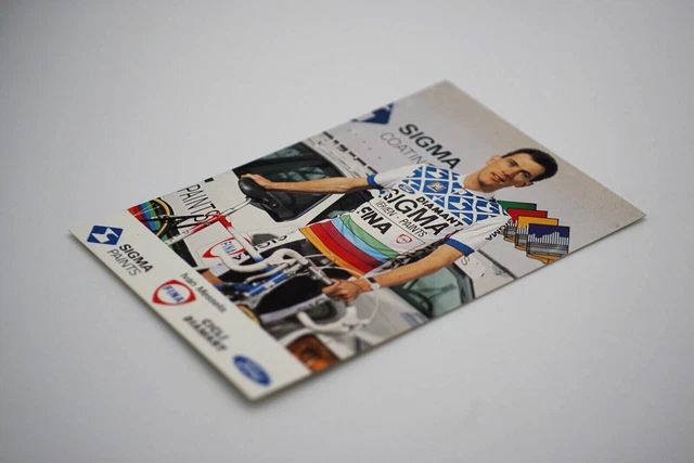 CYCLING CARD IVAN MESSELIS team SIGMA DIAMOND 1987 Cicli Diamant 36.36