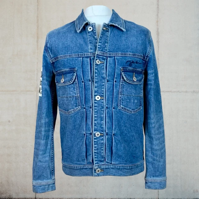 PRETTY GREEN X John Lennon Working Class Hero Denim Jacket In Blue Size Small 95.00 PicClick UK