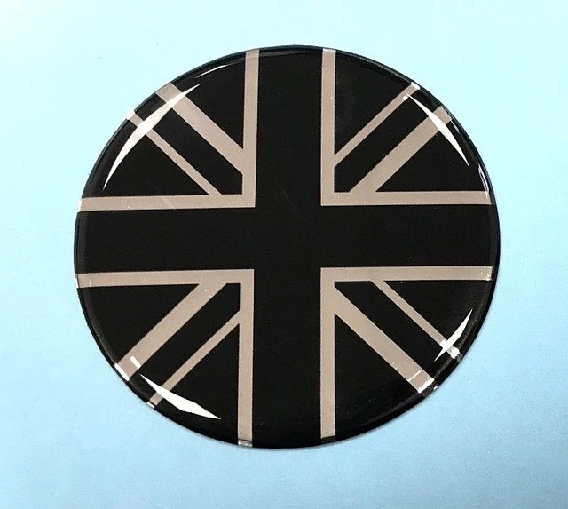 Domed Union Jack Black UK Vehicle Number Plate Stickers - HIGH GLOSS DOMED GEL e Domed Union Jack Black UK Vehicle Number Plate Stickers - HIGH GLOSS DOMED GEL e