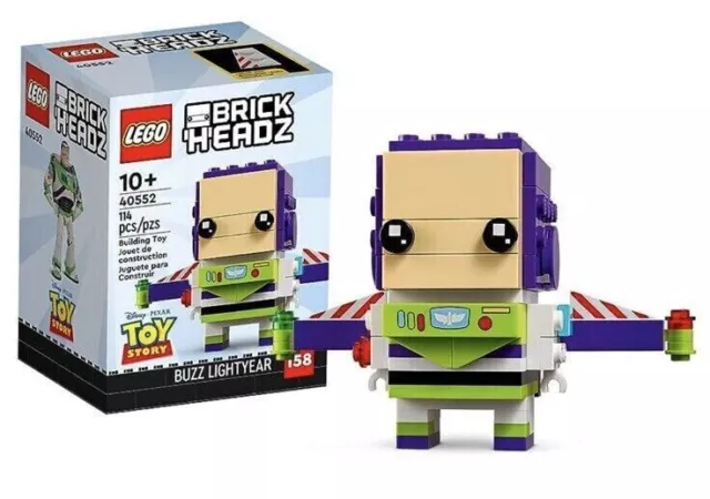 LEGO 40552 BRICKHEADZ: Buzz Lightyear Toy Story Disney Brand New Retired