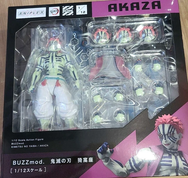 ANIPLEX BUZZMOD. KIMETSU NO YAIBA DEMON SLAYER AKAZA ACTION FIGURE 1/12