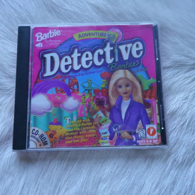 BARBIE GAME DETECTIVE BARBIE Pc Game 1988 Vtg Mattel BARBIE Vtg