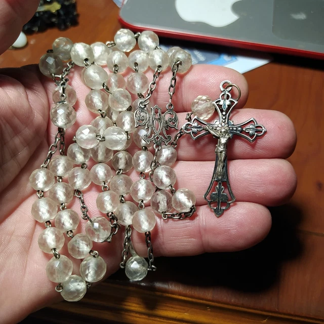 Chapelet Ancien Perles Verre
