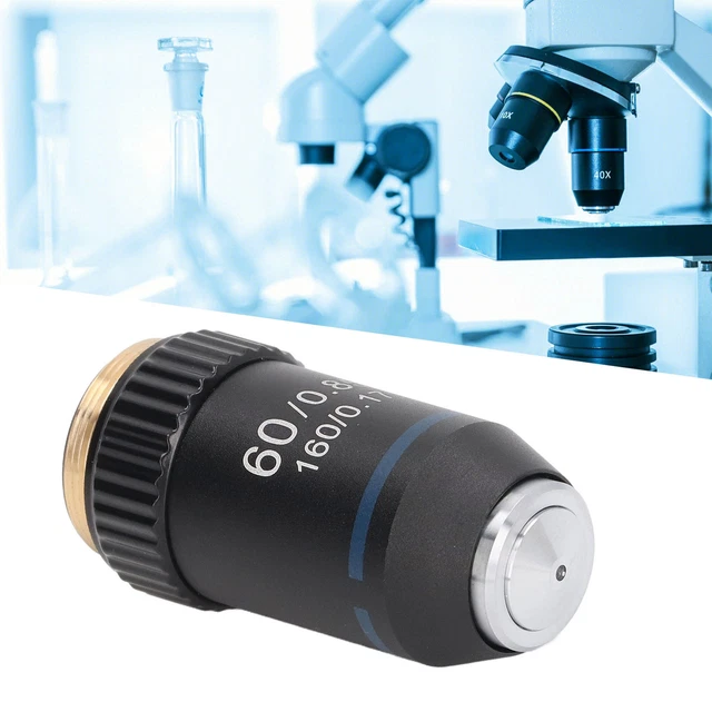 Achromatic Objective High Power Microscope Lens Spring Protection Device