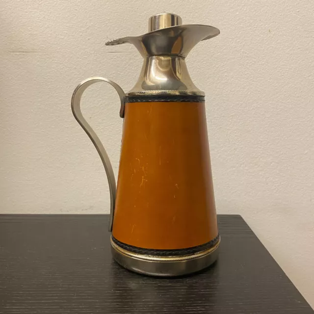 Insolita Caraffa Termica Vintage rivestita in similpelle anni Sessanta