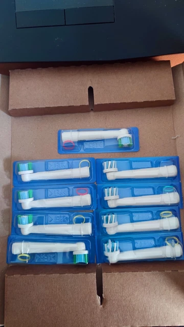 Paquete de 9 cabezales de cepillo limpios sensibles Oral-B - nuevos