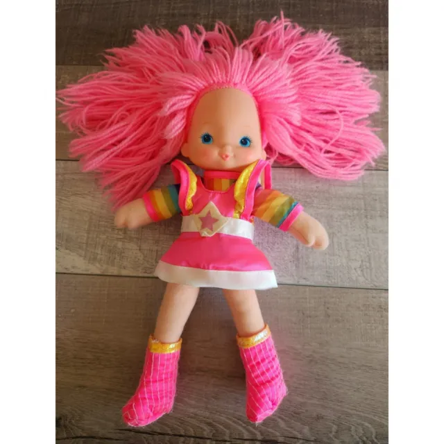 1983 Rainbow Brite TICKLED PINK Dress Up Doll w/ Boots Hallmark Mattel