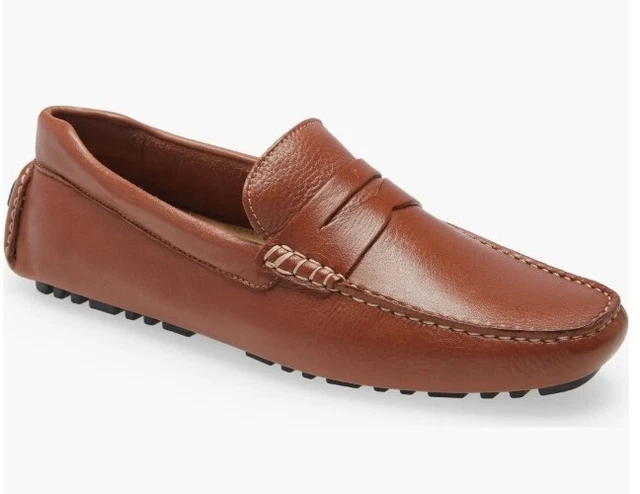 NORDSTROM MEN S DRIVING Penny Loafer Brown Glove Tanned Leather Mocassin 10M 60.00 PicClick