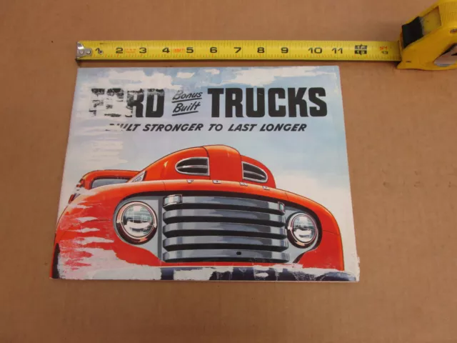 1949 Ford Bonus Built Trucks Full Line F1 F2 F3 F4 sales brochure 48pg ORIGINAL