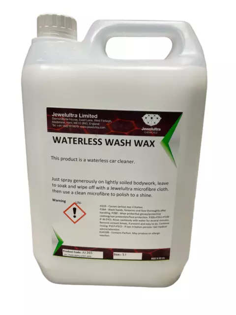 New Aimex Waterless Wash Wax For Car Boat Bike 5 litre Pack