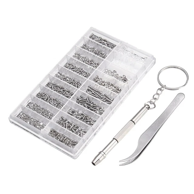 1000 Pcs Frameless Stainless Steel Tiny Screws Reparatur Tool Set
