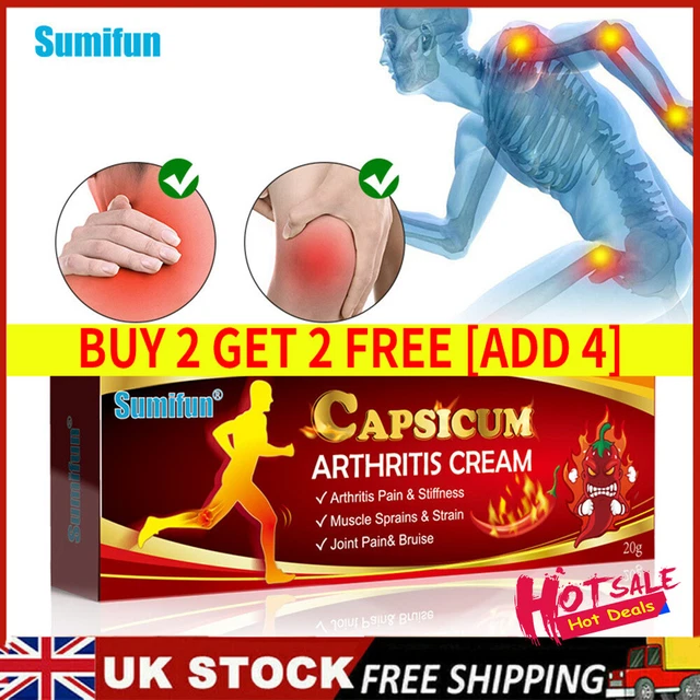 20g Capsicum Arthritis Cream Hot Rheumatoid Arthritis Joint Knee Pain Relief UK~