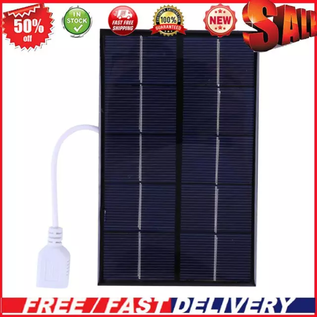 5W 5V Solar Charging Panel Polysilicon USB for Outdoor Camping