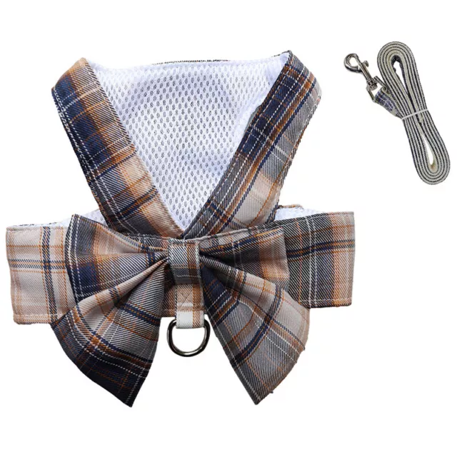 Chat Poitrine Sangle Chien Harnais Traction Animal de Compagnie Plaid Gilet .J