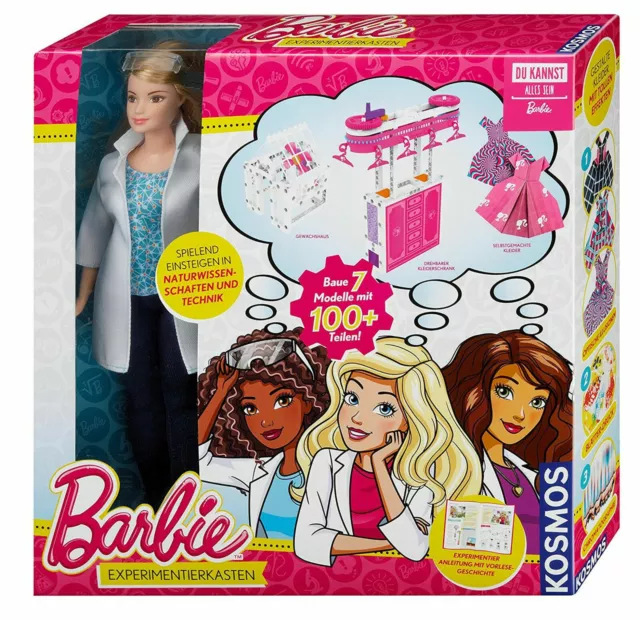 Barbie Experimentierkasten KOSMOS 606121 Zubehör Labor Baukasten Mattel Mädchen