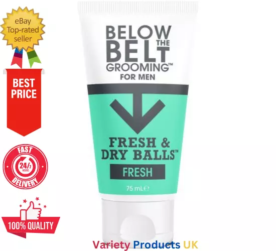 75ml Below The Belt Grooming Fresh & Dry Balls Deodorant Gel For Men Fresh Scent