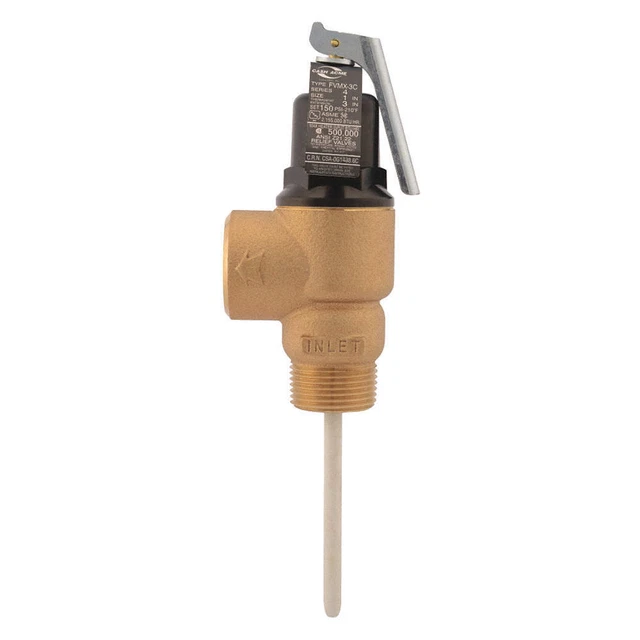 CASH ACME FVMX-3C T and P Relief Valve,MNPT x FNPT