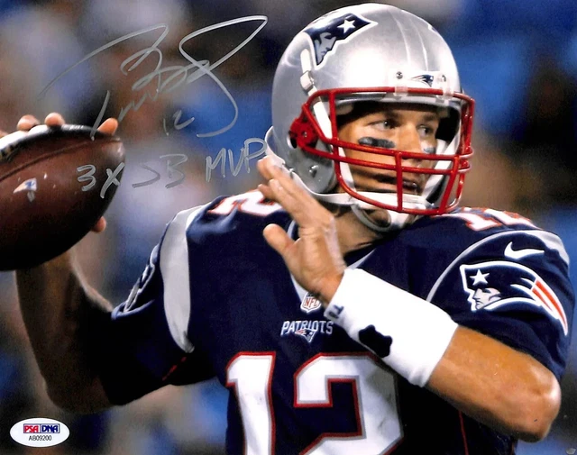 Tom Brady 3x SB Champs Signed 8x10 Photo Auto Reprint