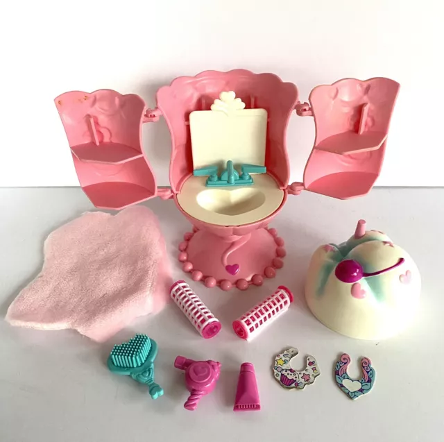 1991 Vintage Tonka CUPCAKES "Ice Cream Sunday Vanity" Playset