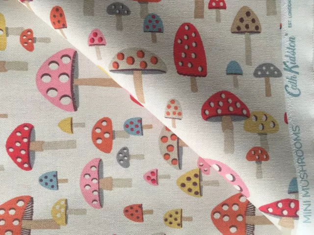 50cm x 25cm Wide Cath Kidston Mini Mushroom Beige 100% cotton Duck new