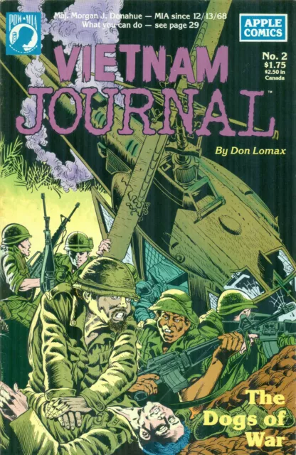 Vietnam Journal #2 By Don Lomax Viet Cong POW MIA The Nam Apple Comics 1988