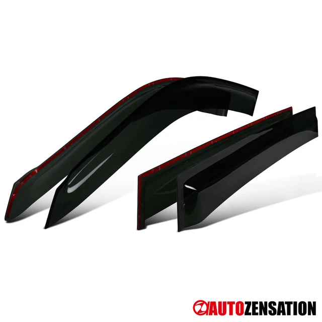 Fit 01-07 Toyota Highlander Rain Sun Guard Shade Deflector Smoke Window Visors