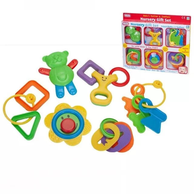 Baby's Rattles and Teethers Gift Set Newborn 0-6 Months Toys Boys Girls Toddler