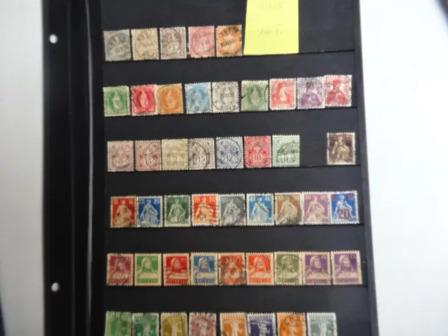 208-Poste Timbres  Suisse  Lot De 100 Timbres   Obliteres