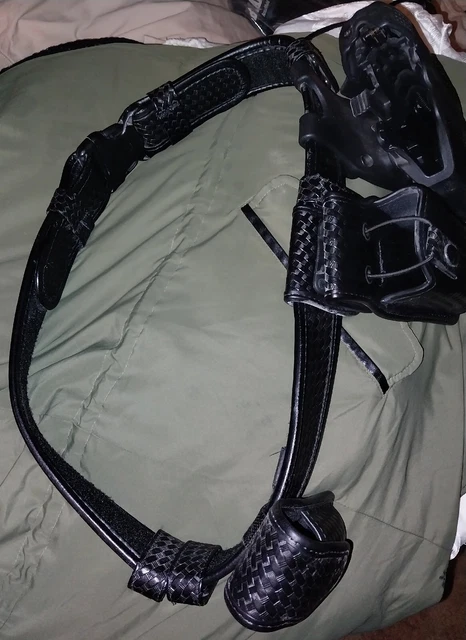 Bianchi Duty Belt With Holsters Attachments And Extras