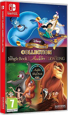 Commutateur Jeu Disney Classic - ALADDIN & Lion Roi & Jungle Livre Produit Neuf