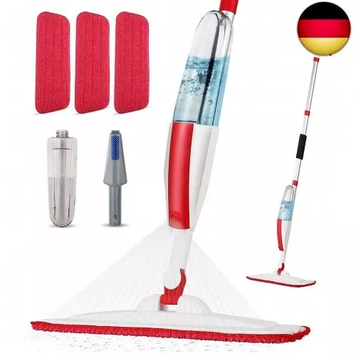 Wischer Mit Sprühfunktion Spray Mop Schnelle Bodenwischer 400ML Wassertank Boden