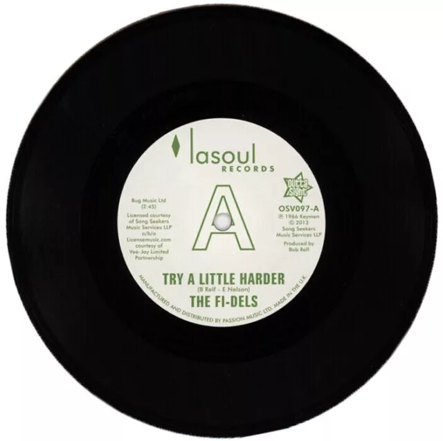 THE FI-DELS "TRY A LITTLE HARDER c/w YOU NEVER DO RIGHT" DEMO 1967 NORTHERN SOUL