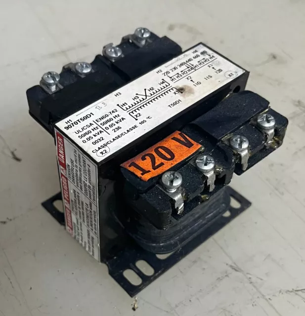 Square D Industrial Control Transformer 9070T50D1 0.05kva 50va