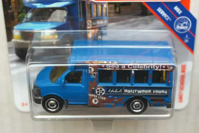 Matchbox GMC School Bus blau Hollywood Tours Neu/OVP Schulbus Bus Autobus MBX 2