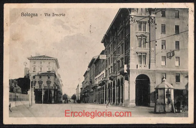 ae2065 - CARTOLINA  D'EPOCA - Bologna Città - Via Irnerio  1922