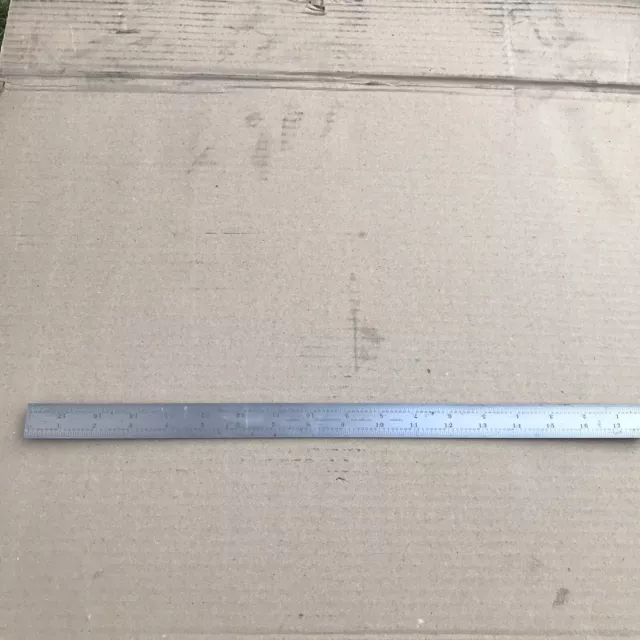 Starrett 18" Blade Only for Combination Square, Chrome Finish, No. 4R GRAD, USA