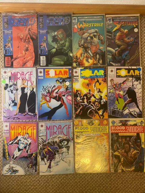Comic Lot Solar Man Atom Doctor Mirage Blood Syndicate Gen13 Ultraverse