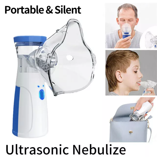 Tragbare Hand Ultraschall Mini Vernebler Inhalator Maschine Erwachsene Kind G9R8