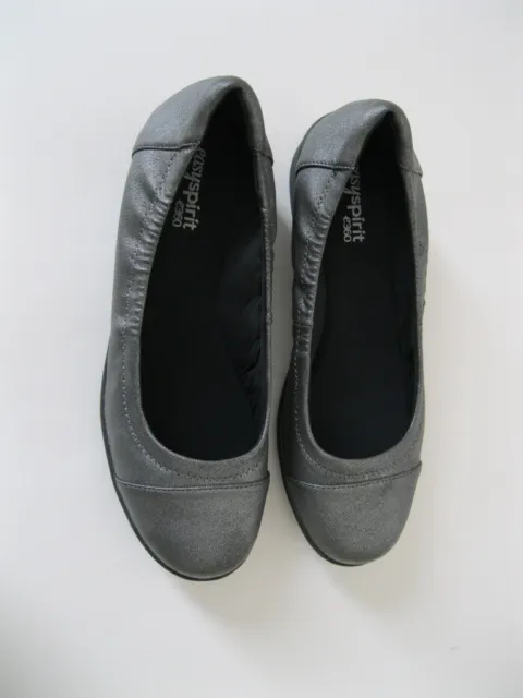 Womens Easy Spirit  e360 gray shoes flats size 8M