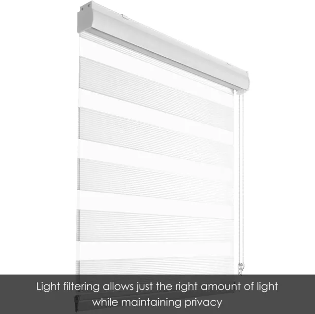 Blinds for Windows, Zebra Window Shades, Horizontal Roller Window Shades Light