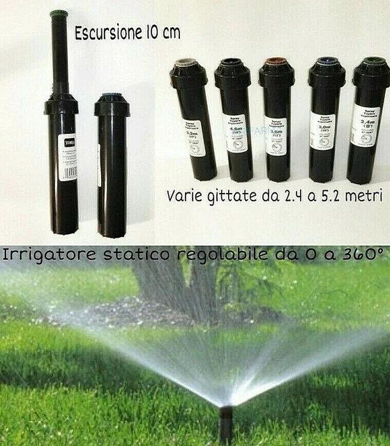 Pop up irrigazione Irrigatori a scomparsa da giardino irrigatore prato 10cm Toro