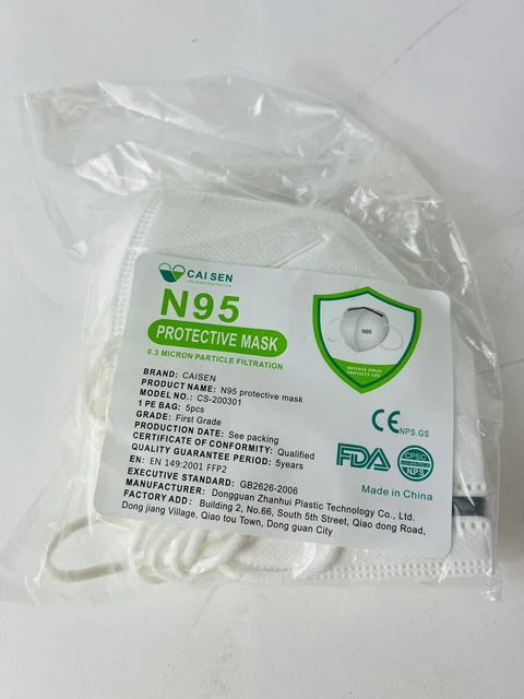 CAISEN N95 Protective Mask 5pcs