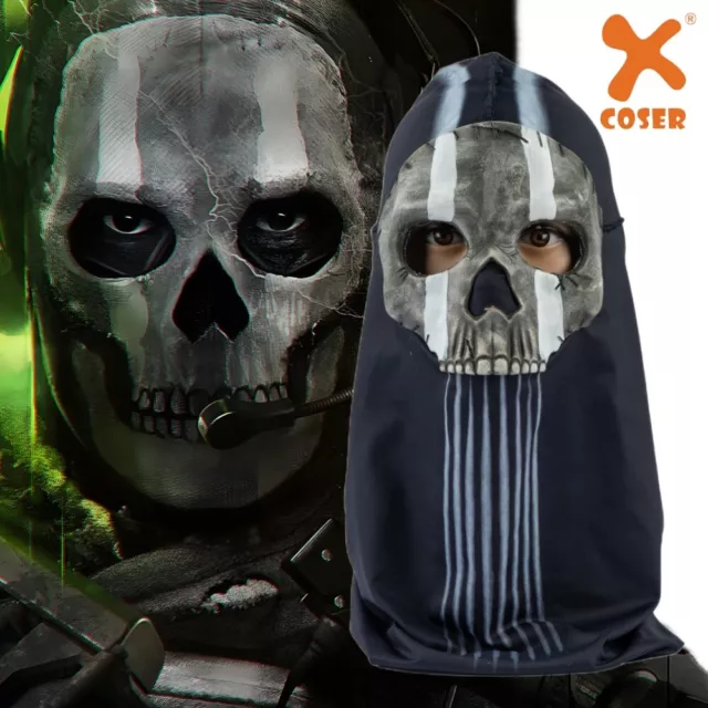 Xcoser Call of Duty Warzone Balaclava Skull Ghost Cosplay Mask Adult Halloween